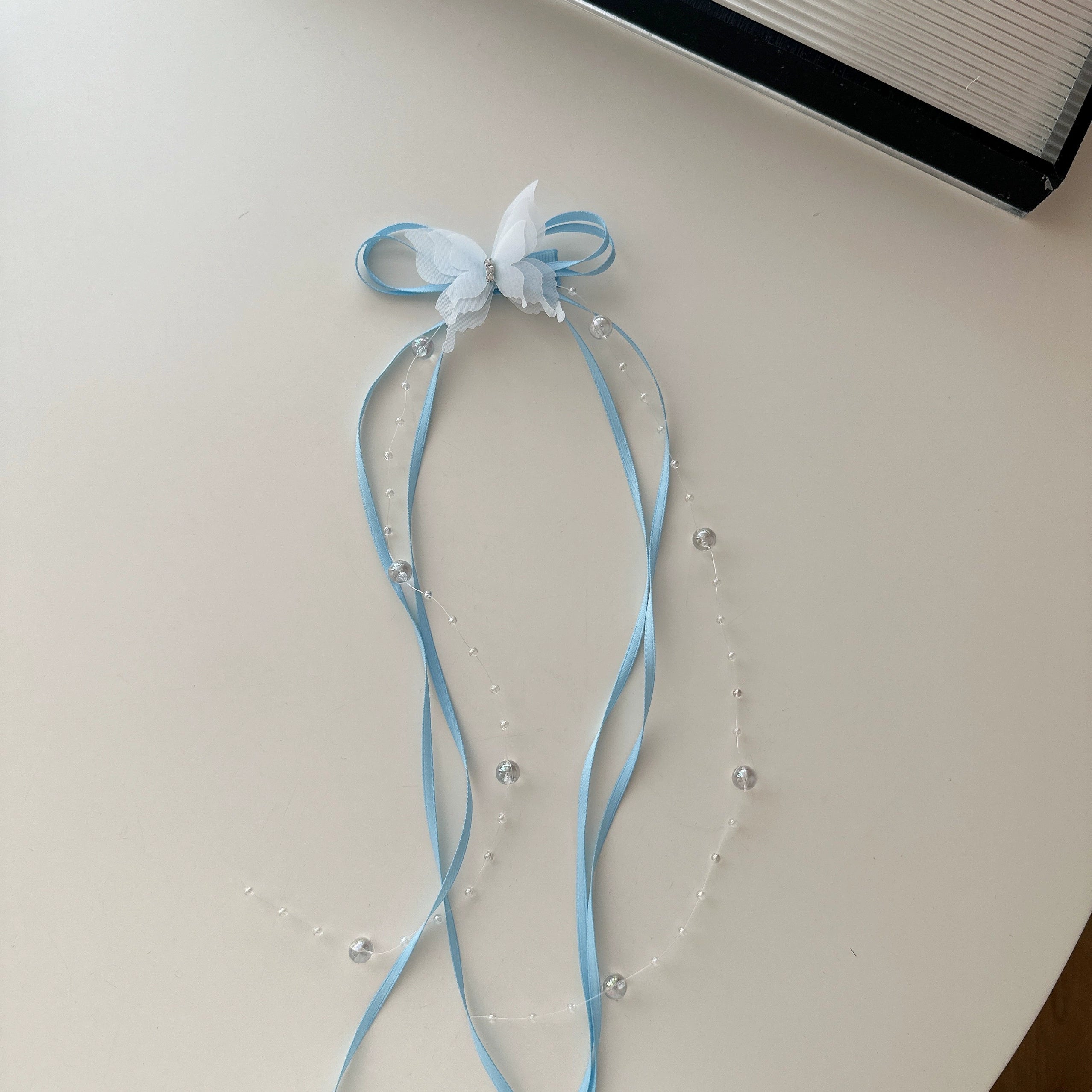 Rut Ballet Ribbon Hairpin - Blue Single [OVB1F4S8]