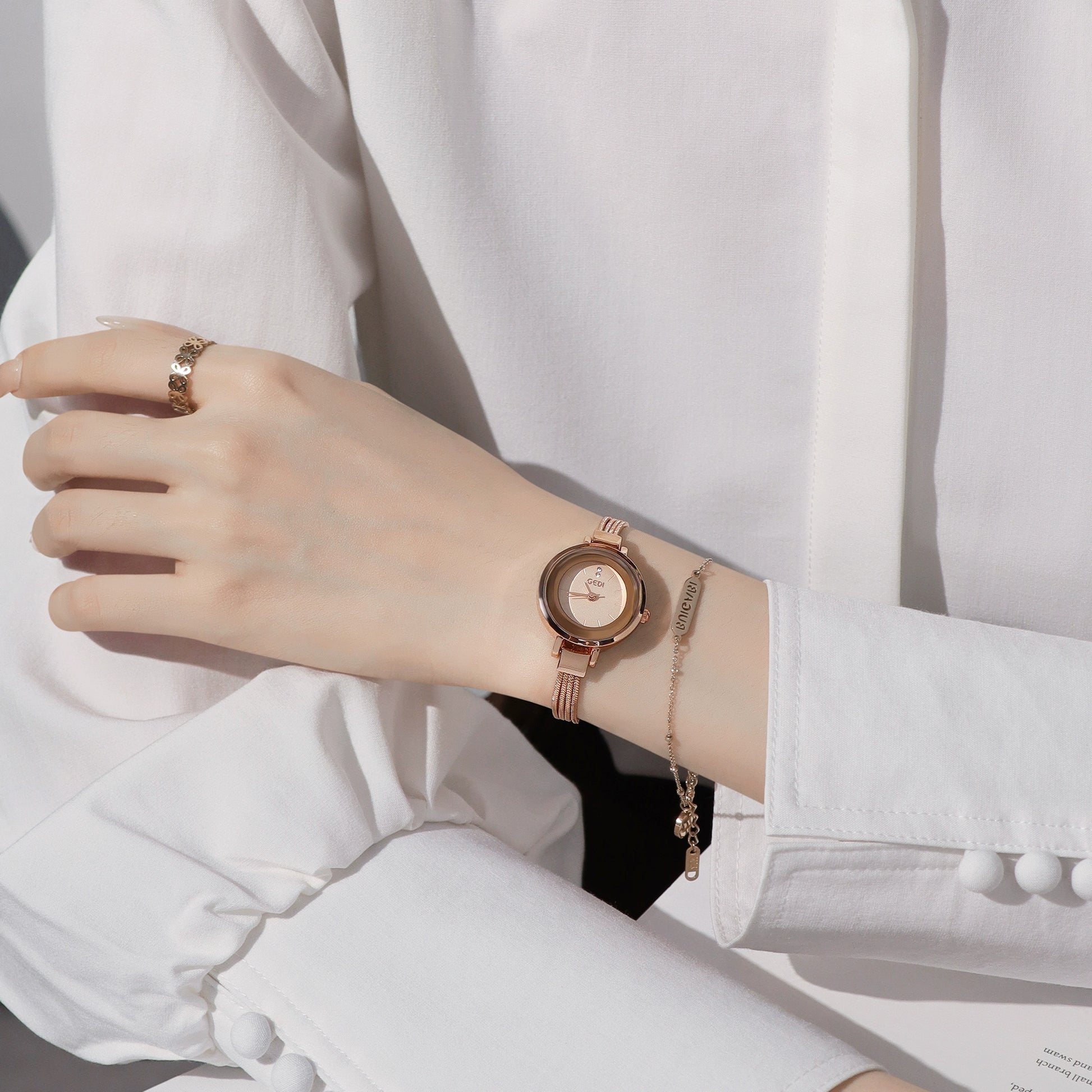 Aloni Elegant Bracelet Watch - Elegant Rose [V3GFH6ZZ]