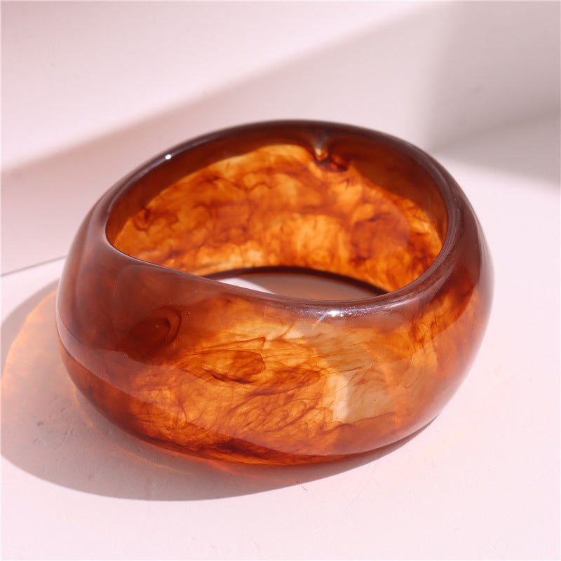 Marguerite Marbled Resin Bangle - B [RQQ590GE]