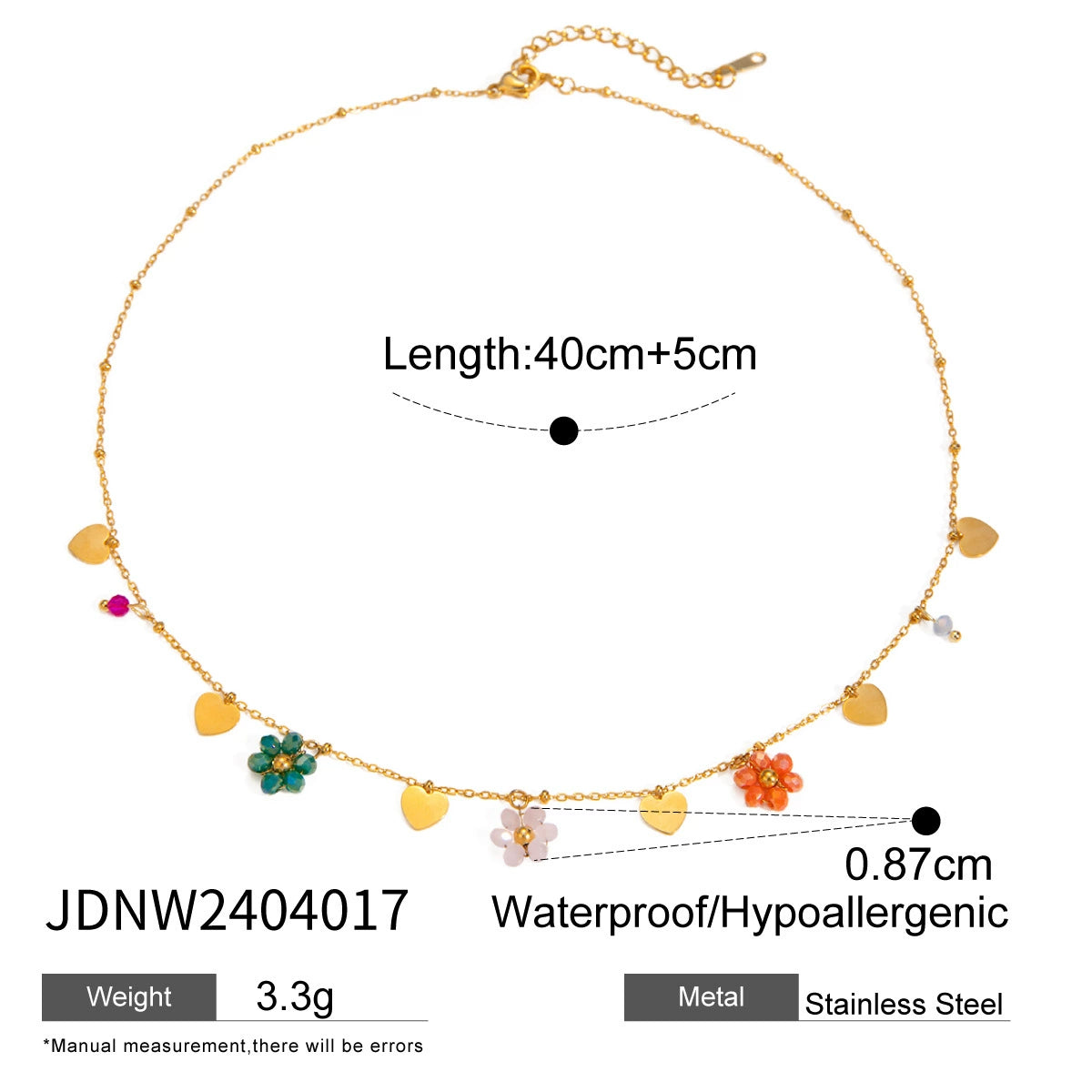 Everlie Bohemian Clavicle Necklace - JDNW2404017 [N15AFC15]