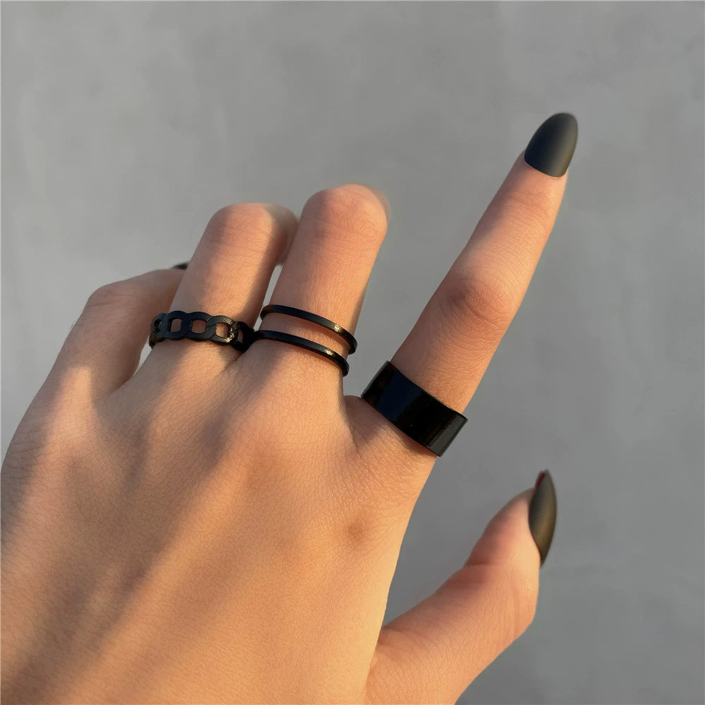 Kataleyah Stacking Ring Set - Style 4 [PEMM2DWP]