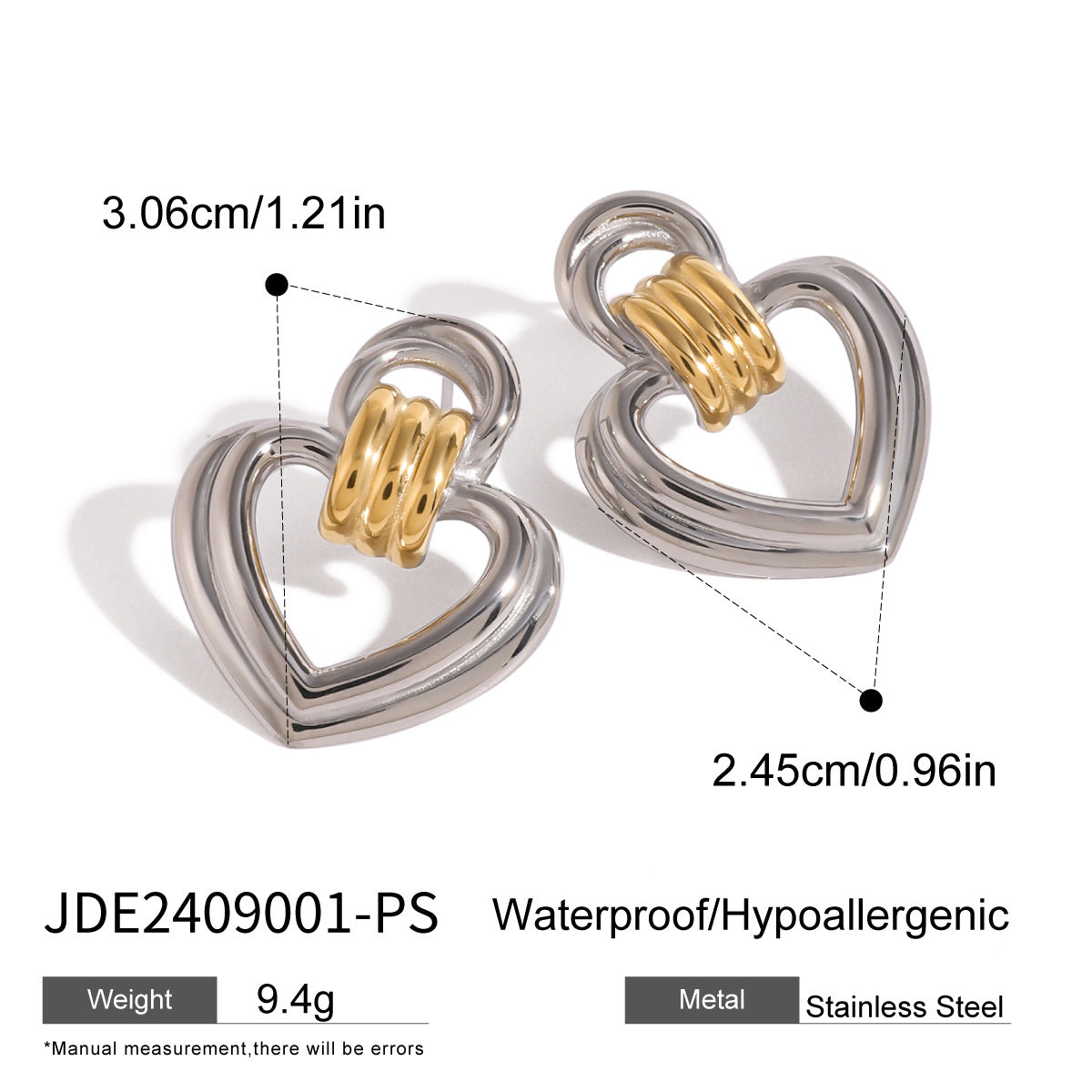 Melah Mixed Geometric Hoops - JDE2409001-PS [FN2D79Z0]