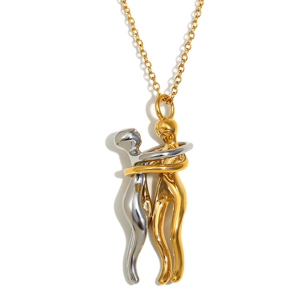Mera Embrace Lovers Necklace - Style 1 [1SVL4YDF]