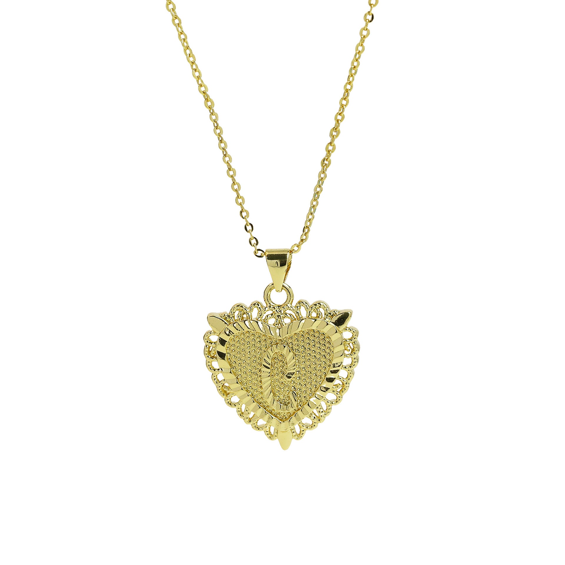 Jaidyn Dainty Initial Necklace - Necklace C [QQ215L26]