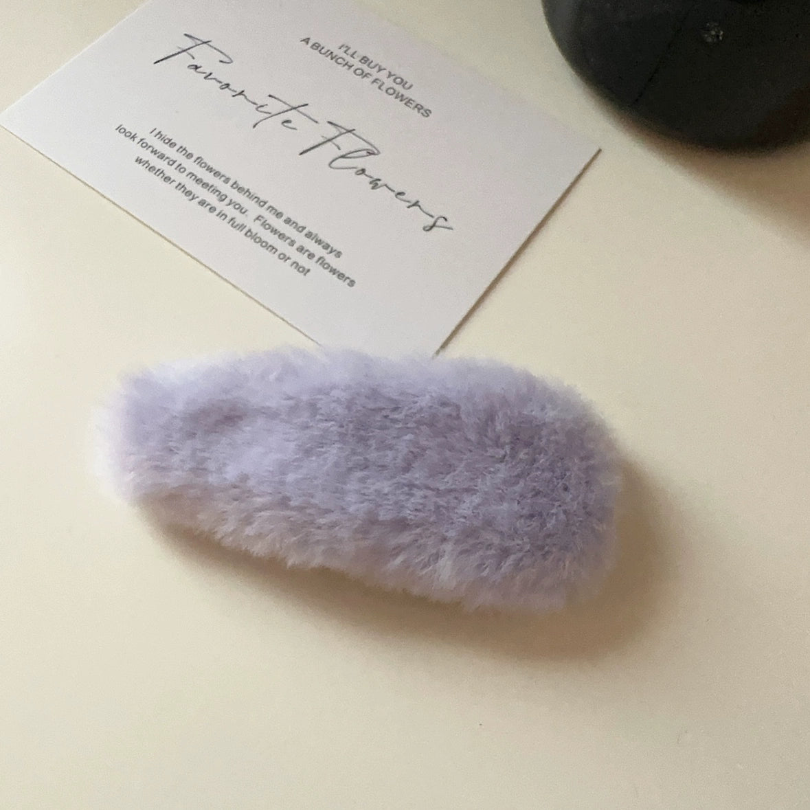 Aleyza Plush Water Drop Clip - Purple [FH9GRM60]