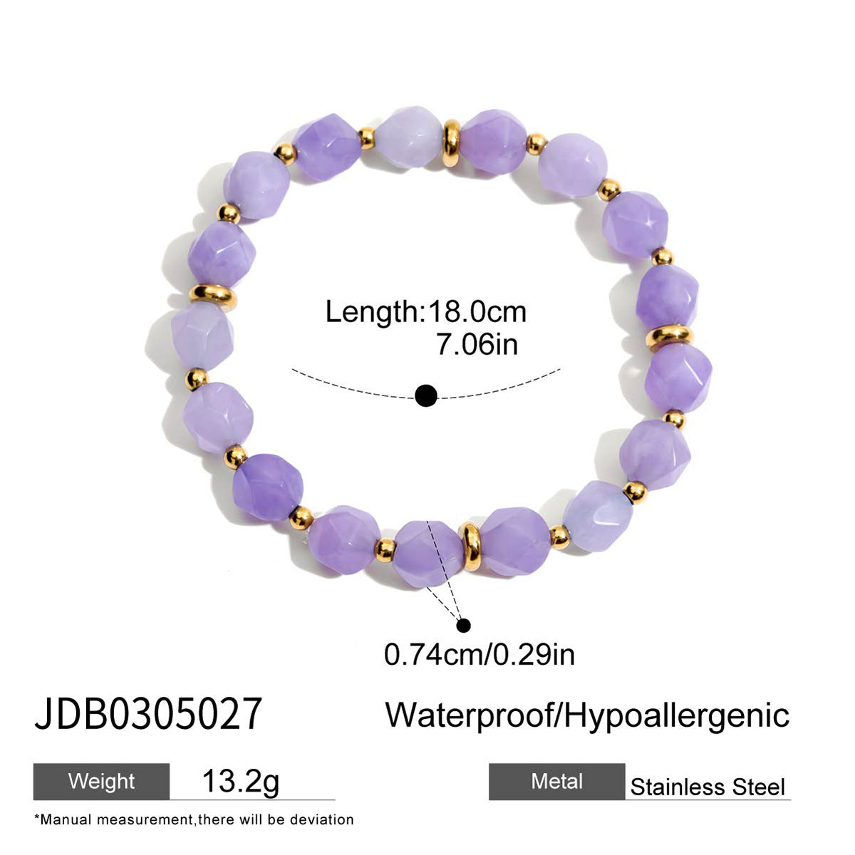 Emmarie Amethyst Pearl Bracelet - JDB0305027 [PBBEUHL1]
