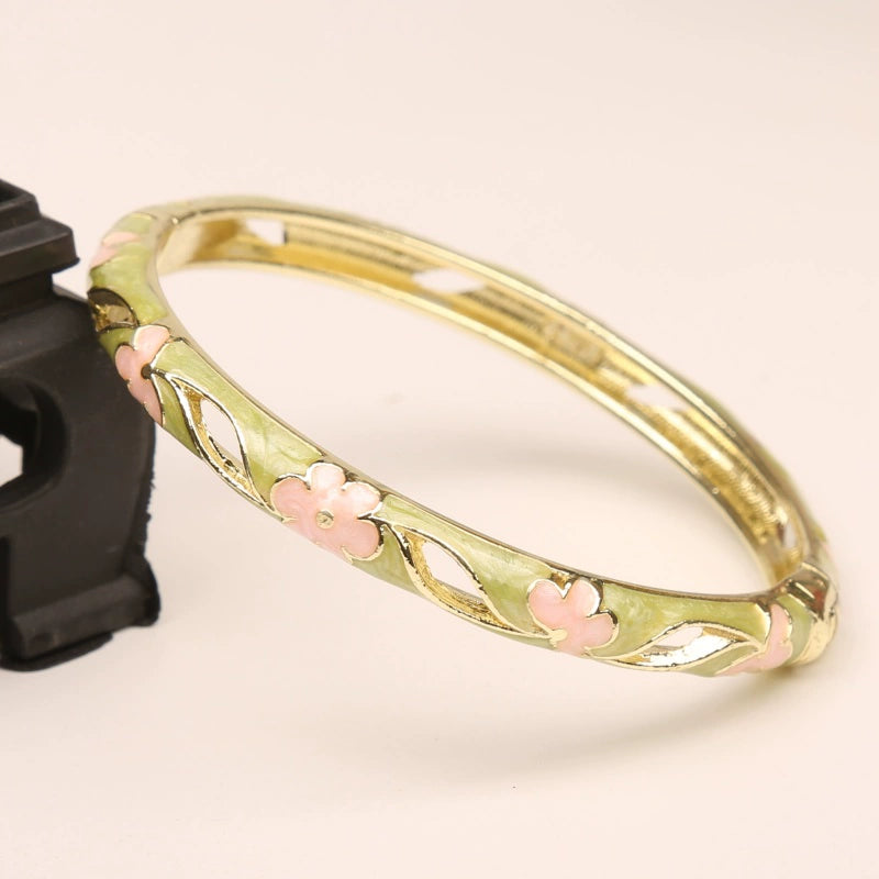 Camiya Cloisonné Bloom Bracelet - Fruit Green [DMHSXH4R]
