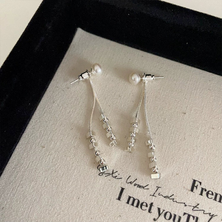 Jianna Convertible Star Tassel Earrings - Silver