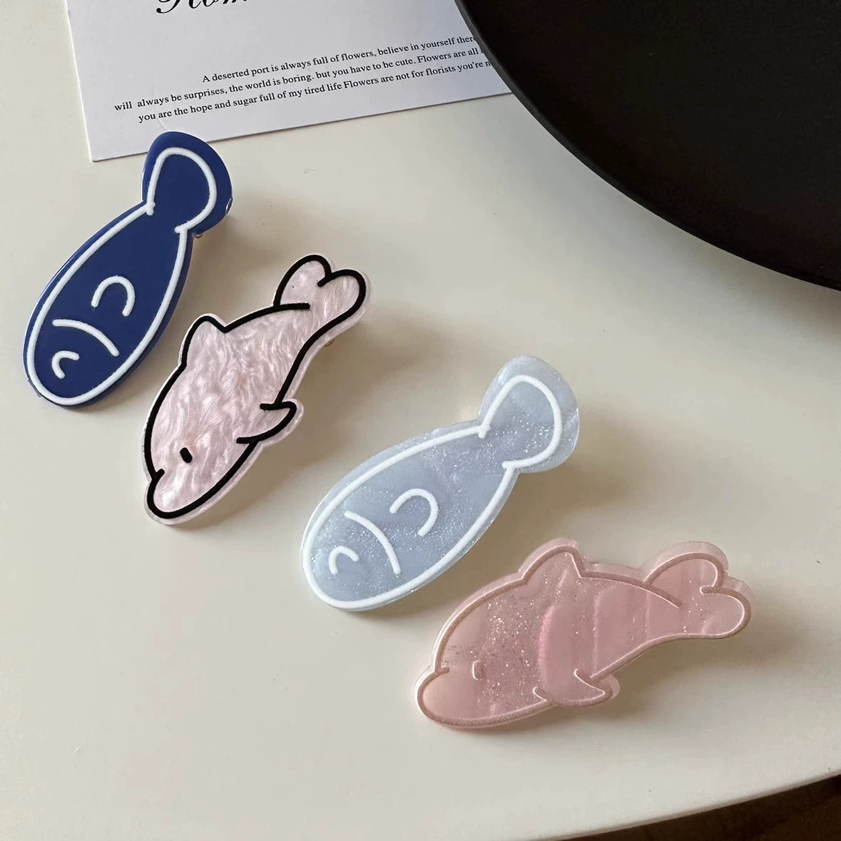 Camillia Whimsical Fish Clips - Goldfish 4-Pack [0HEZANAH]