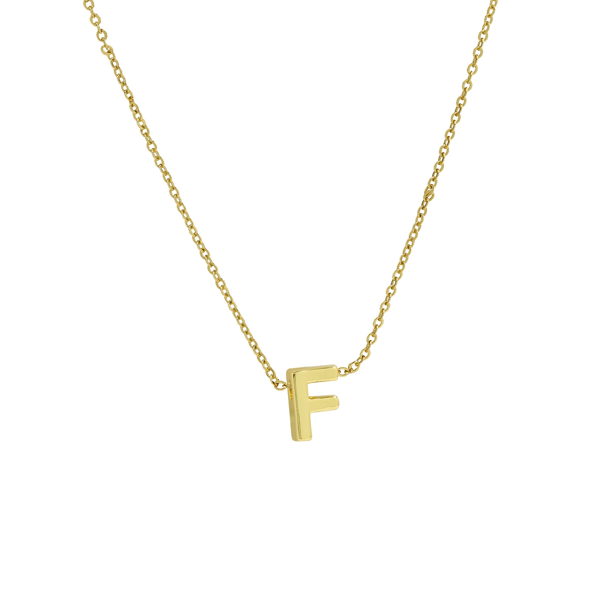 Agnes Initial Pendant Necklace - F [KK9FN1SX]