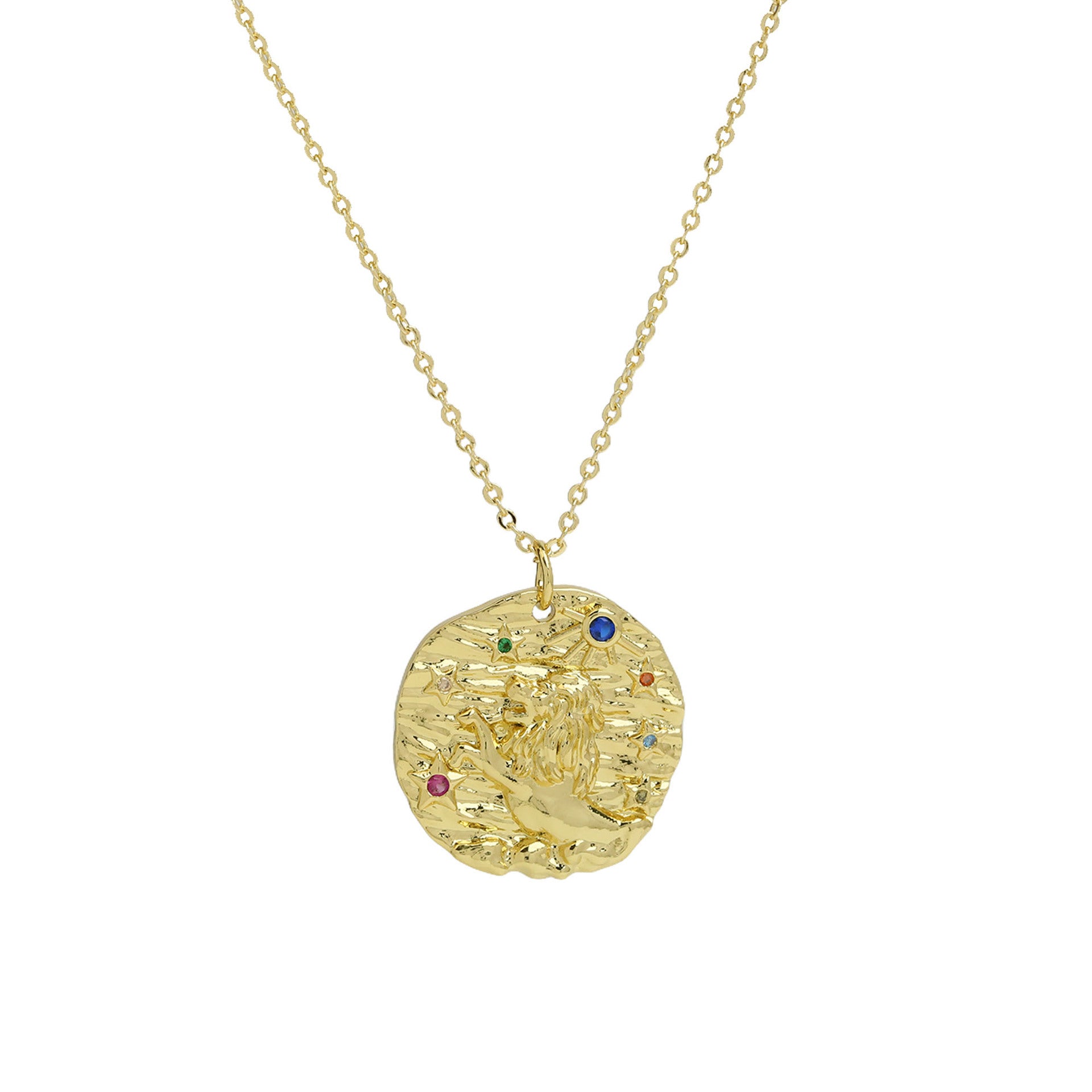 Melony Zodiac Pendant Necklace - Leo [6TUL65RC]