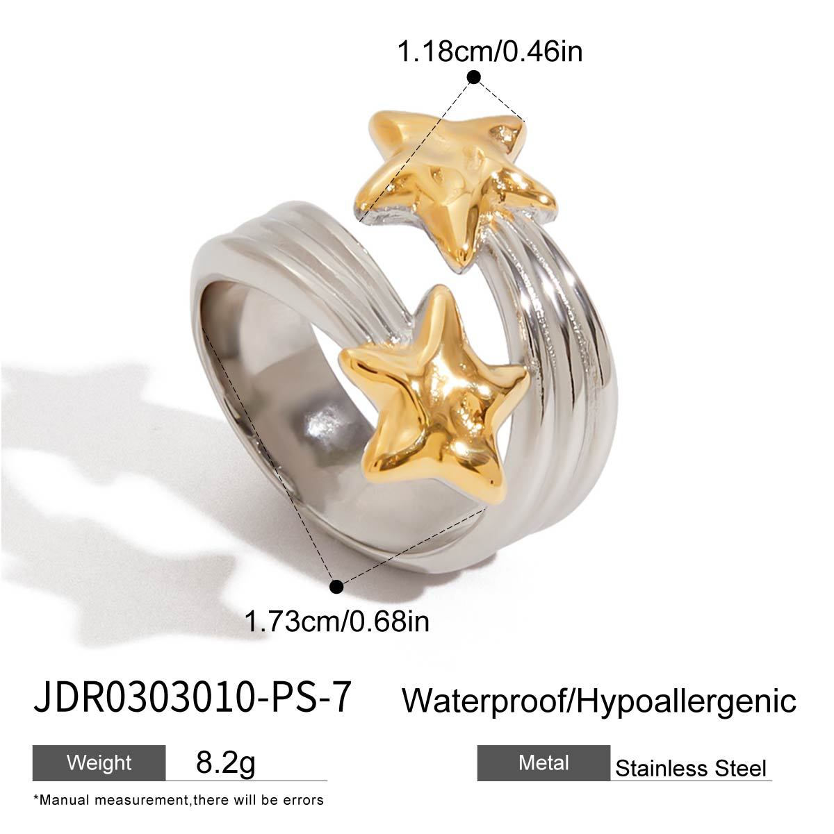 Willamina Starburst Stacking Ring - JDR0303010-PS-7 [ZI6Q20VA]