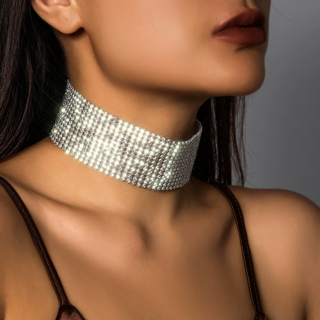 Morghan PavŽ Choker Necklace - 02 White K