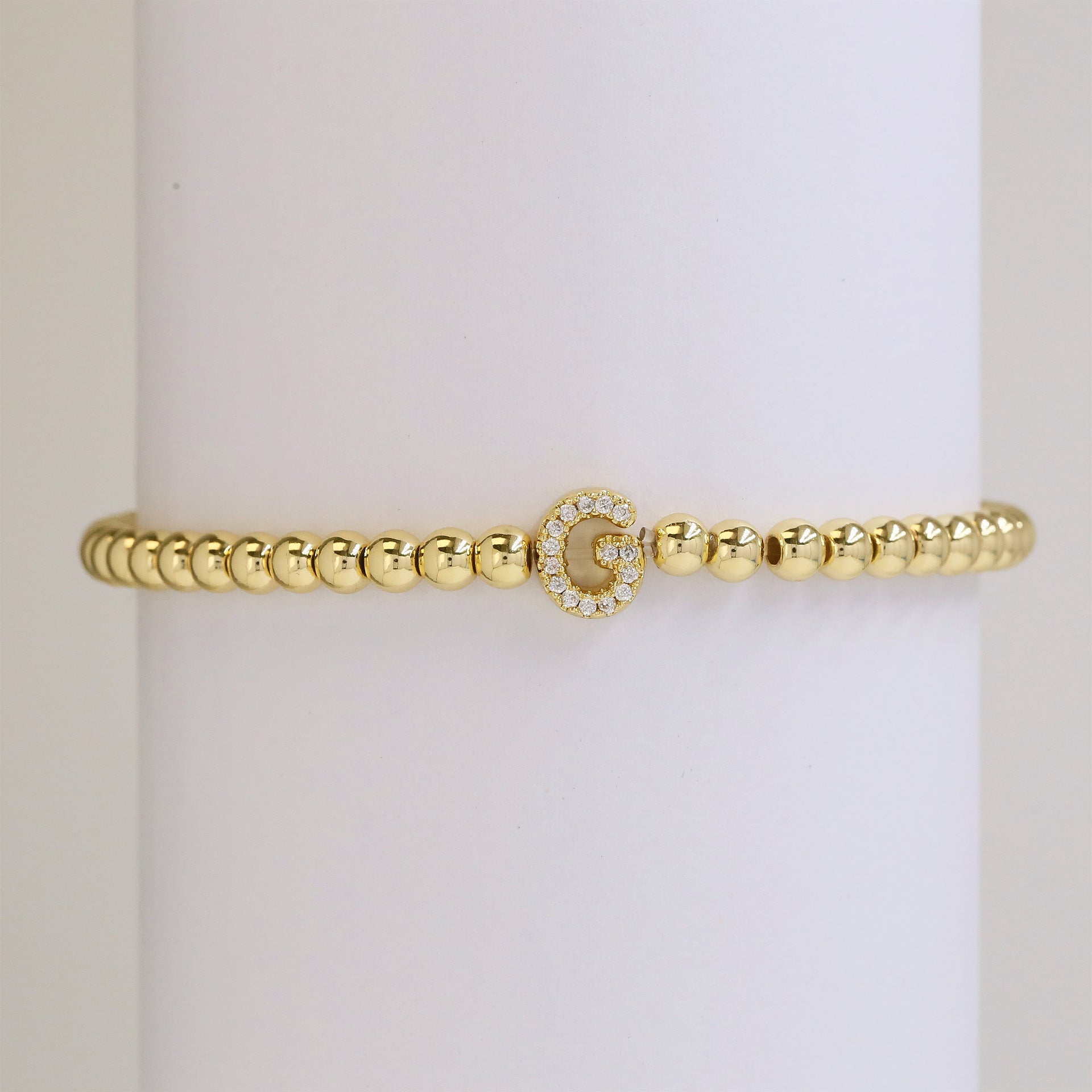 Mikah Micro-Inlay Initial Bracelet - G [GXLTDATJ]