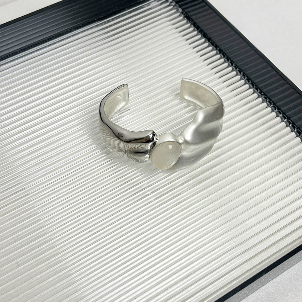 Kensleigh Agate Cuff Bracelet - Silver Bracelet [0MMSPGRP]