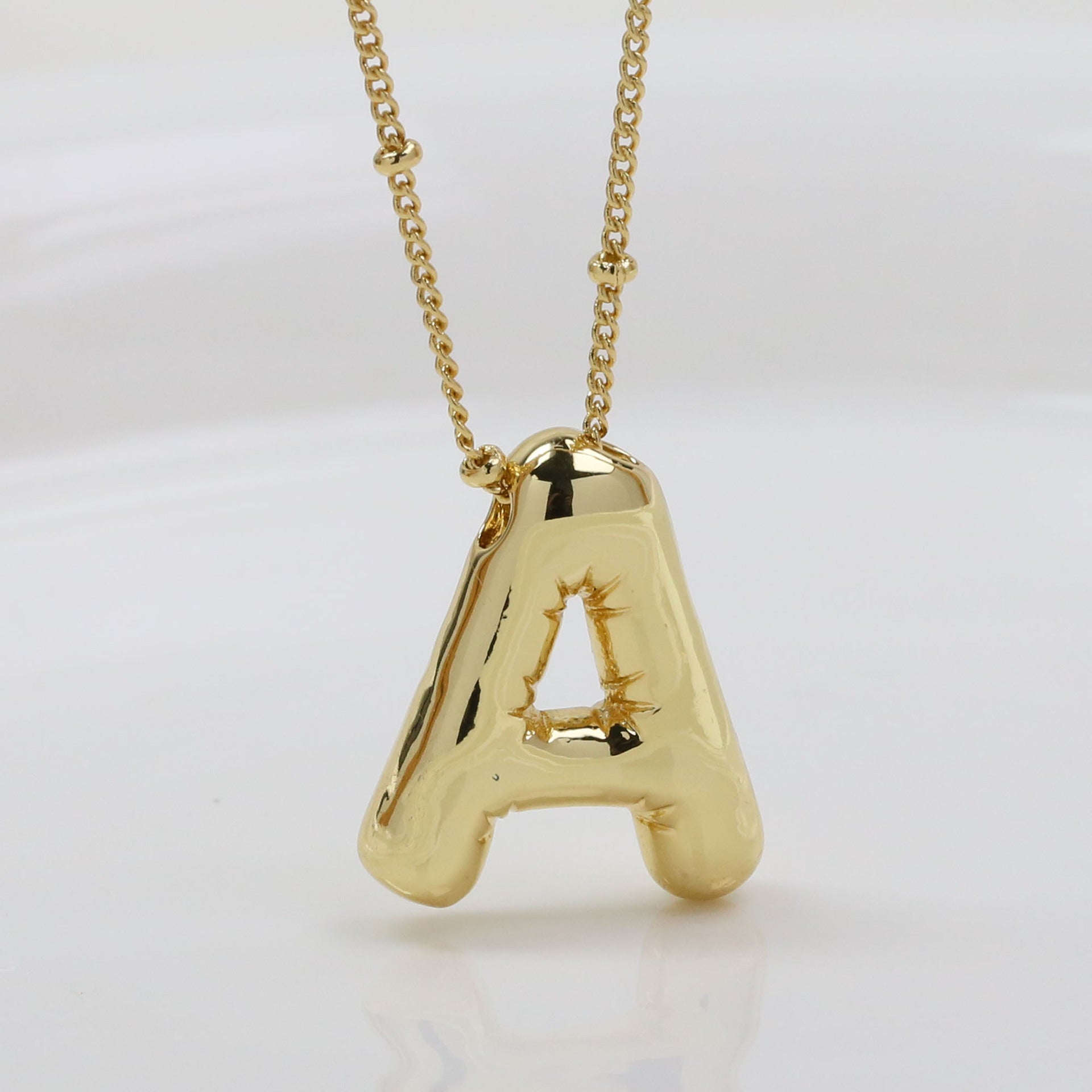 Aberdeen Bubble Initial Necklace - A (Necklace) [PIONI2MR]