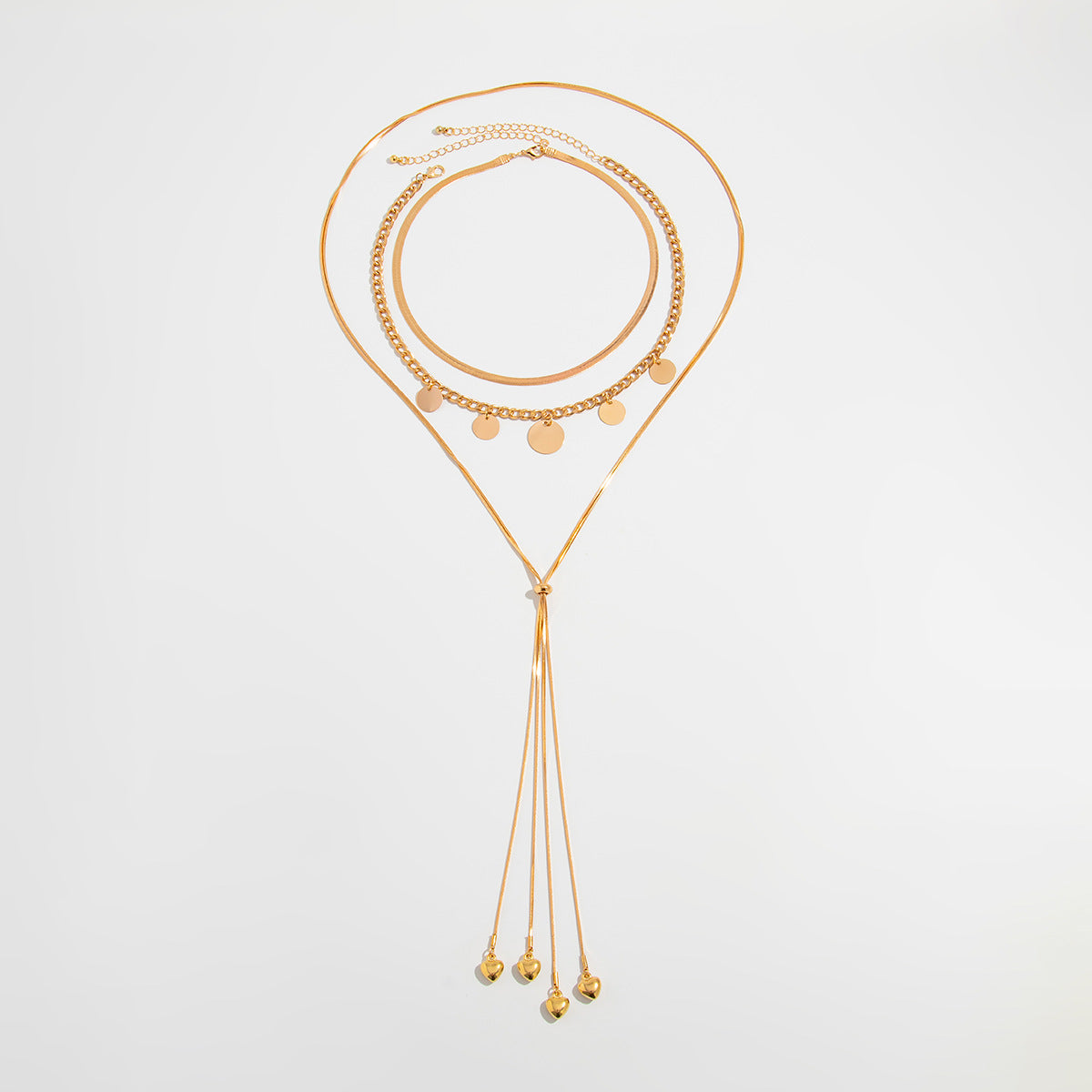 Mackayla Layered Shimmer Necklace - Gold [3A1G31T4]