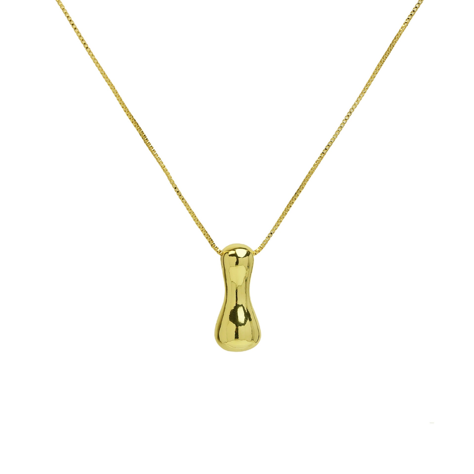 Virginia Bubble Initial Necklace - Letter I Necklace [CITJ6FXR]
