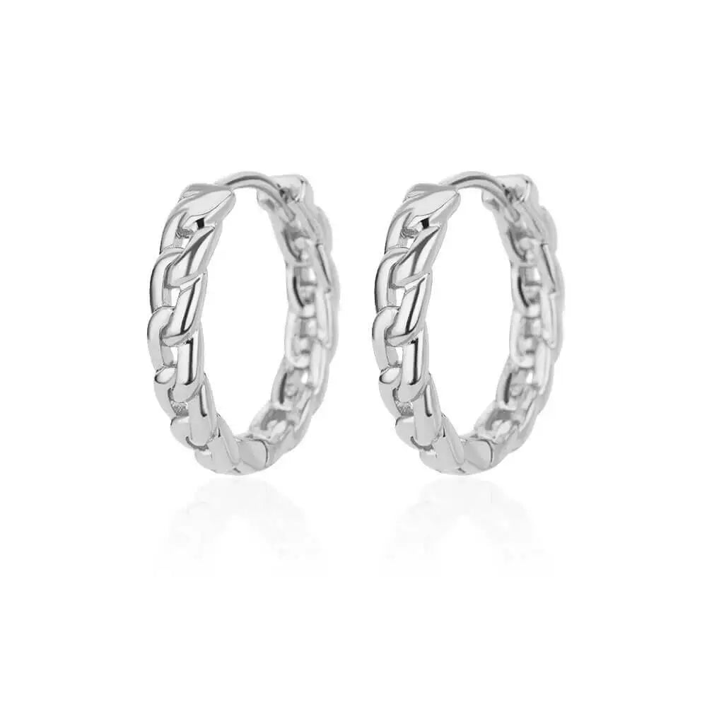 Phoebe Gold Chunky Hoop Earrings - E3120S-4