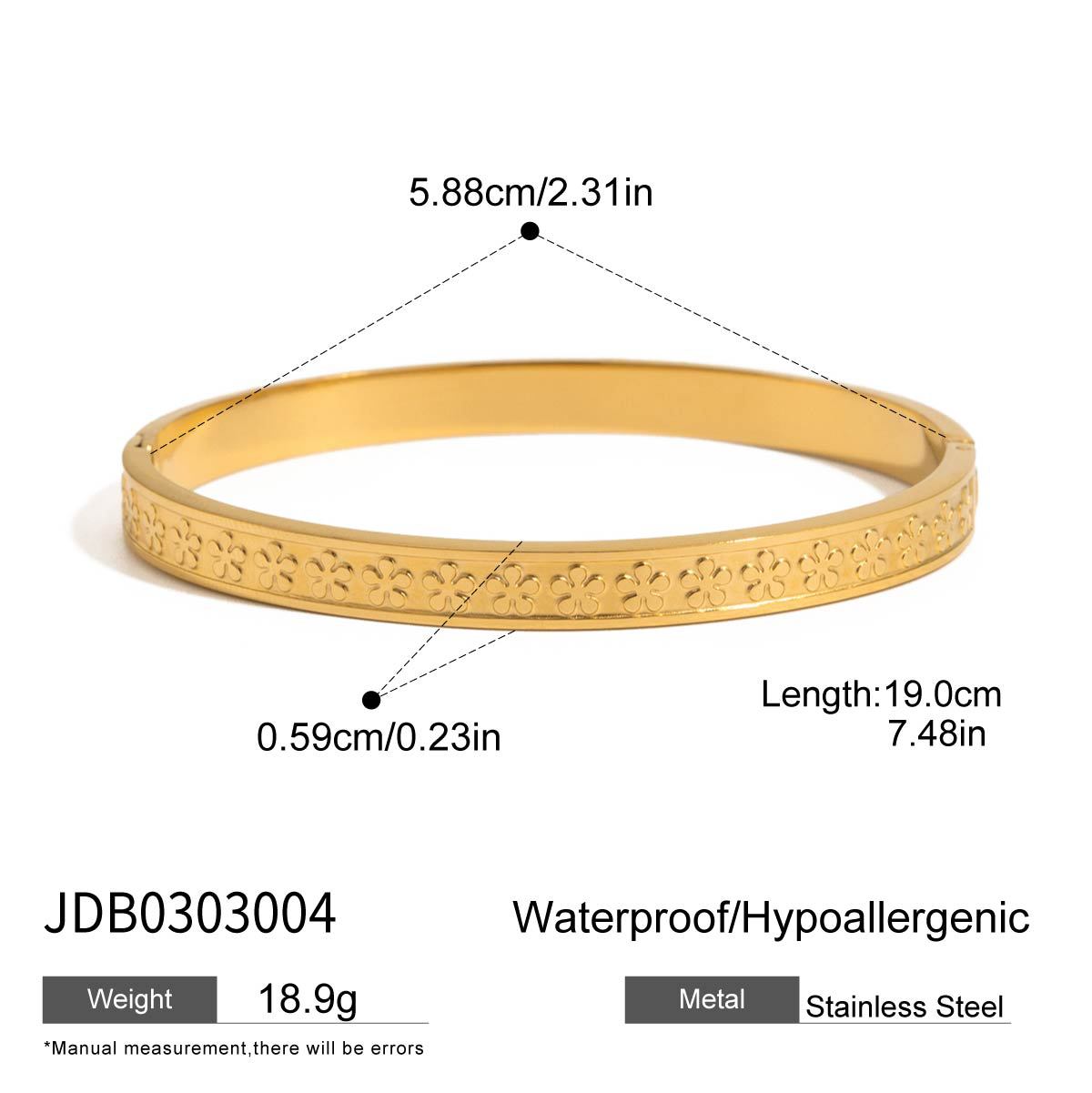 Alysson Gold Love Charm Bracelet - JDB0303004 [83NWRF7O]