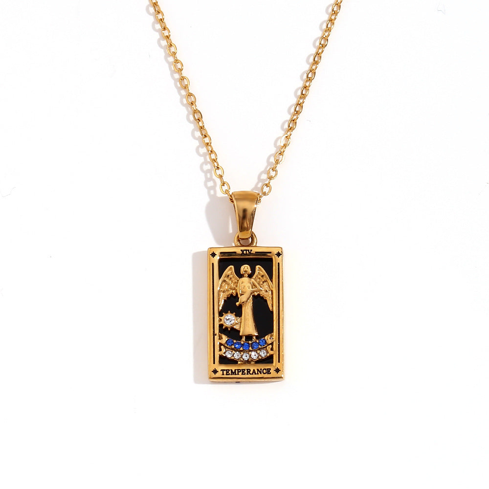 Avalyn Tarot Pendant Necklace - Gold - Custom [U3XMLS5V]