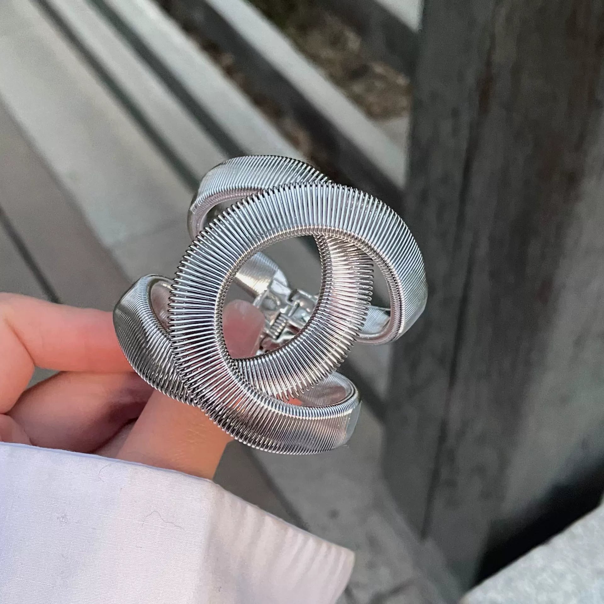 Wrigley Double C Cuff Bracelet - Silver Bracelet
