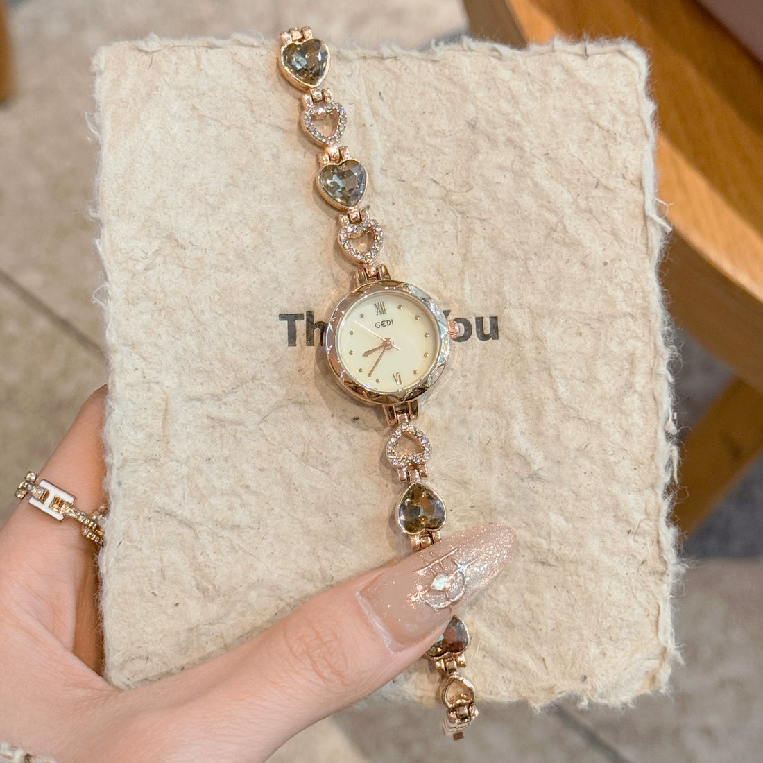 Raeleigh Dainty Chain Watch - Small Swan Milk Tea [GPDZAUH1]