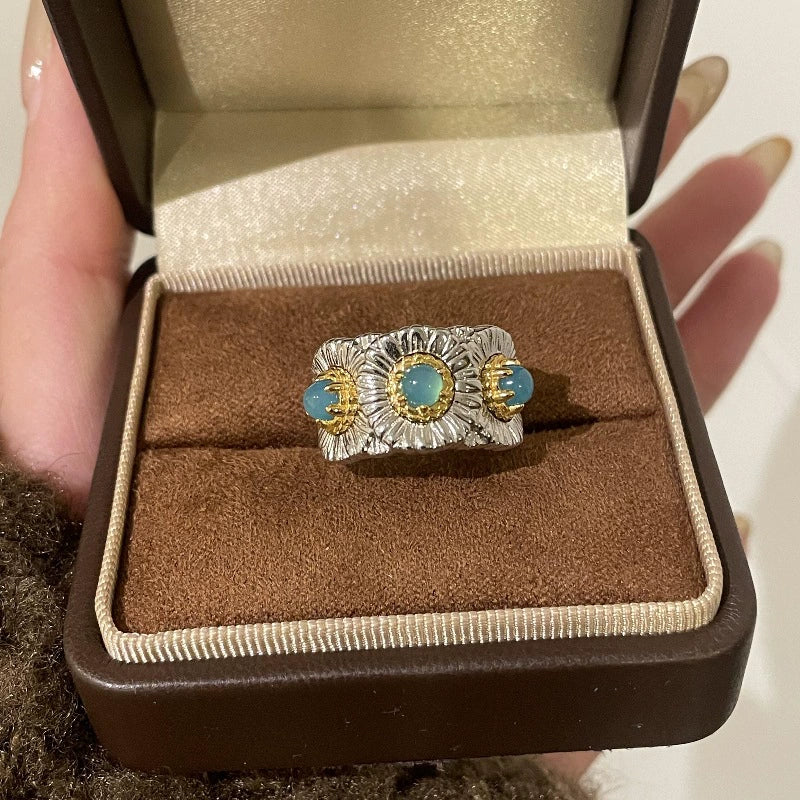 Micah Sapphire Daisy Ring - Daisy Ring [9ZKI5VXT]