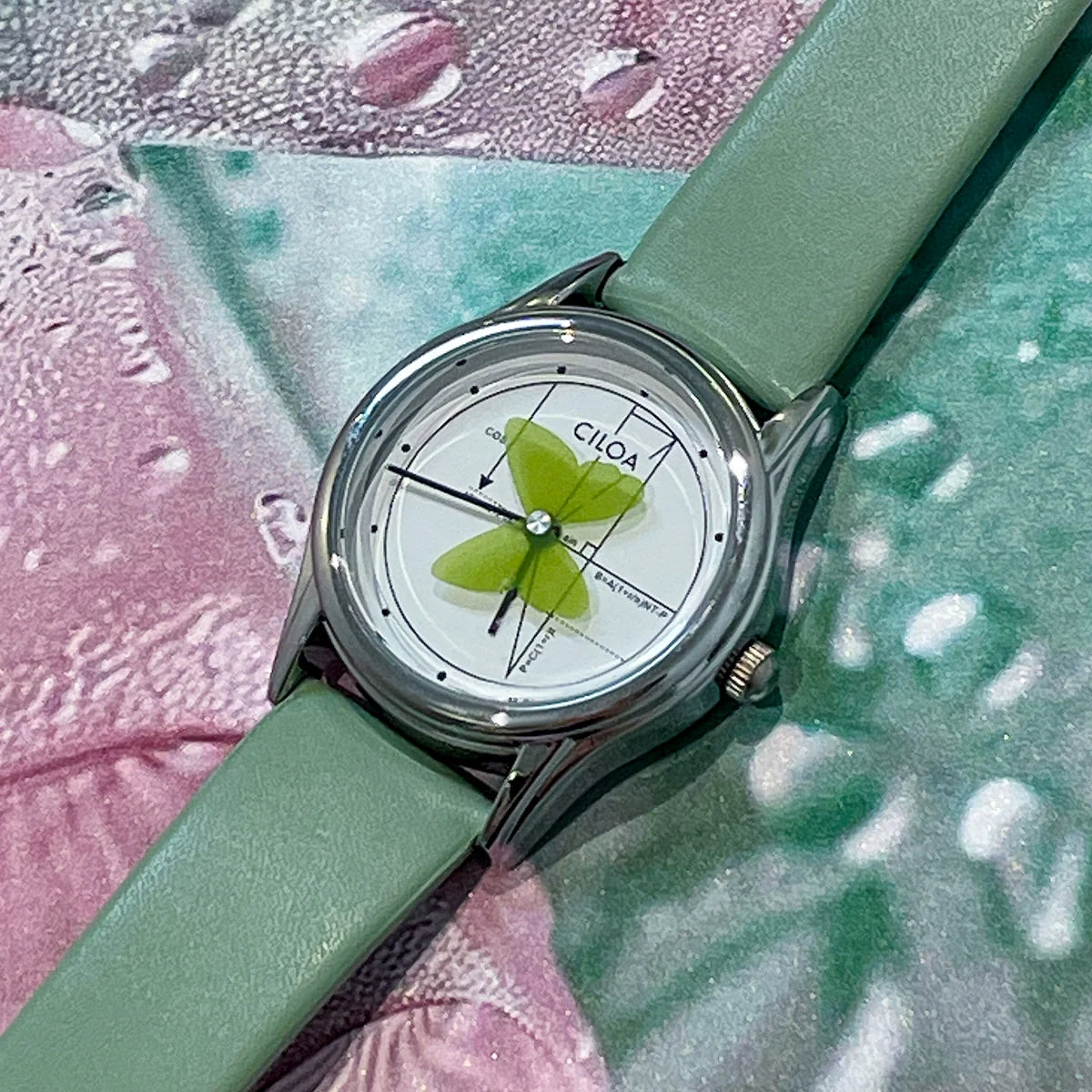 Honesty Strawberry Dual Display Watch - Butterfly Design