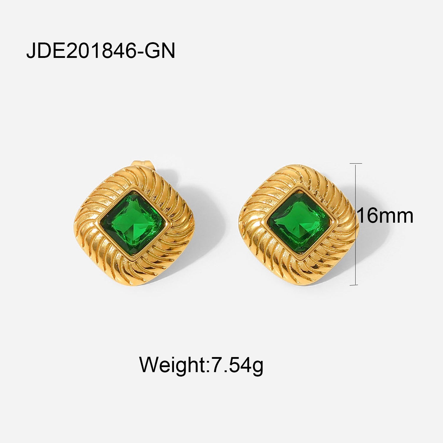 Debanhi Zircon Jewelry Collection - JDE201846-GN [QQOSZ4AI]