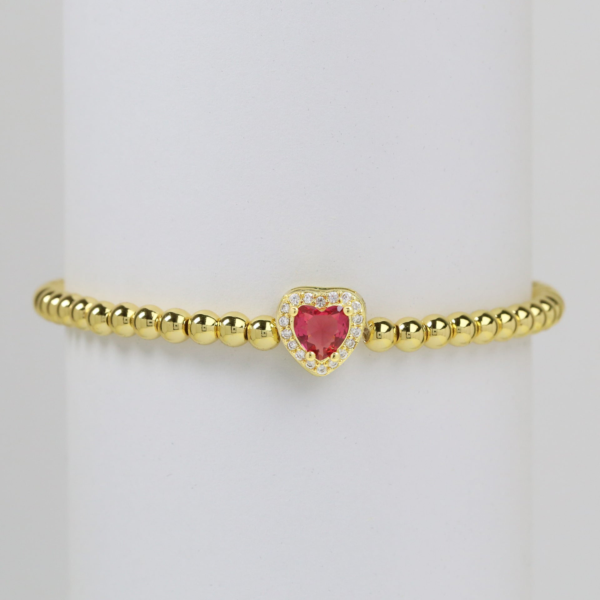 Lillyana Birthstone Charm Bracelet - July Birthstone [SU32IUPK]