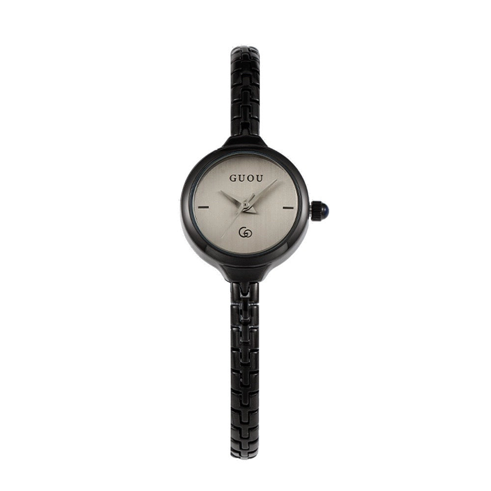 Aiden Elegant Bracelet Watch - Gunmetal Grey [YT93CZ75]