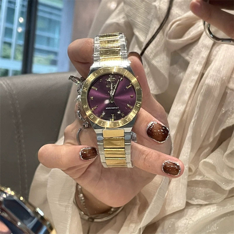 Zamiah Luxe Stainless Watch - Purple