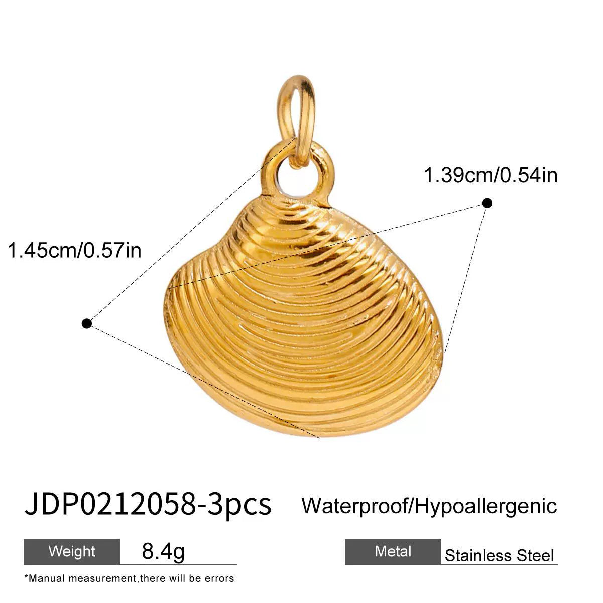 Kaylea Titanium Charm Pendants - JDP0212058-3pcs [P3V4GMAM]