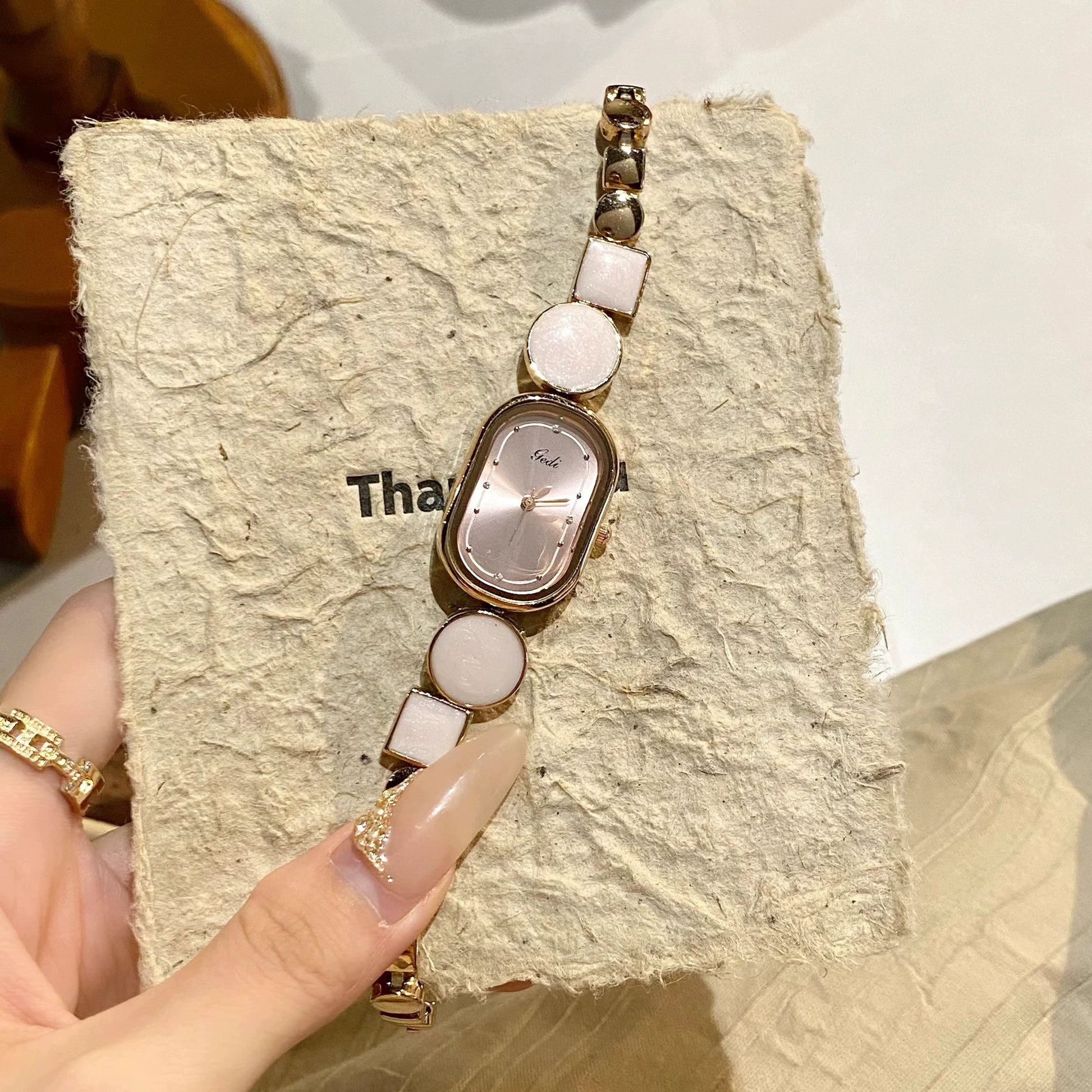 Jamilah Delicate Steel Watch - Girly Pink [ZT56R6NT]
