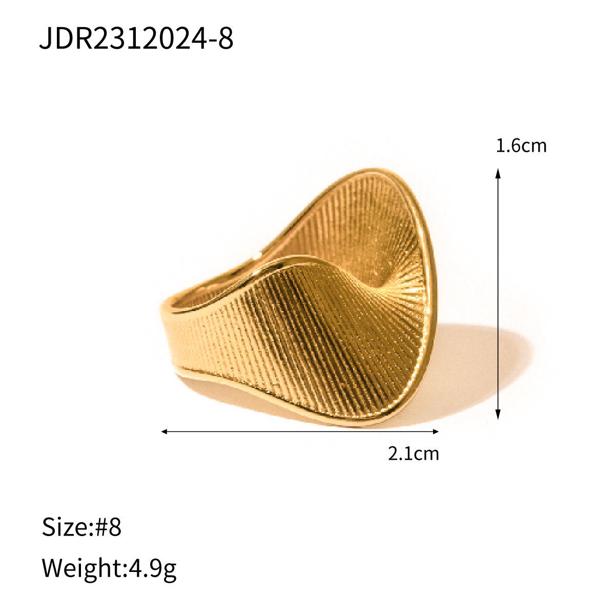 Zamari Pearl Gold Statement Ring - JDR2312024-8 [3YG5JDQJ]