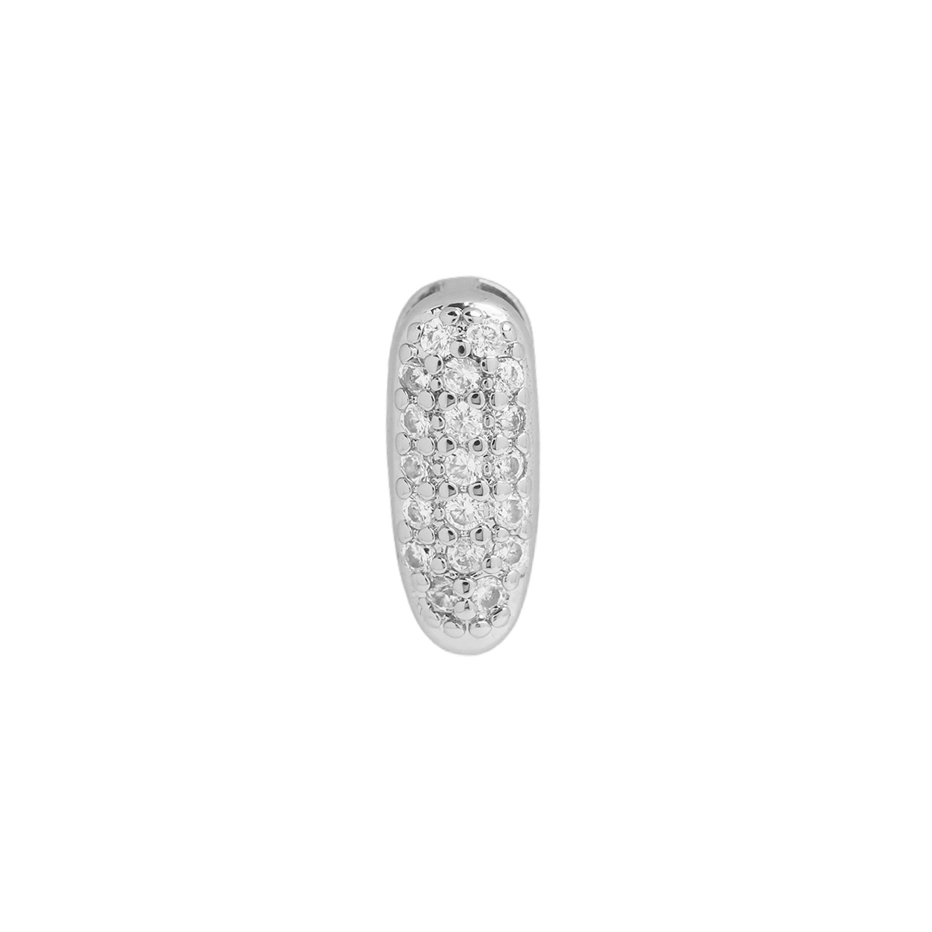 Rosalyn Bubble Letter Necklace - Silver Letter I Pendant [H0FN0C3Y]