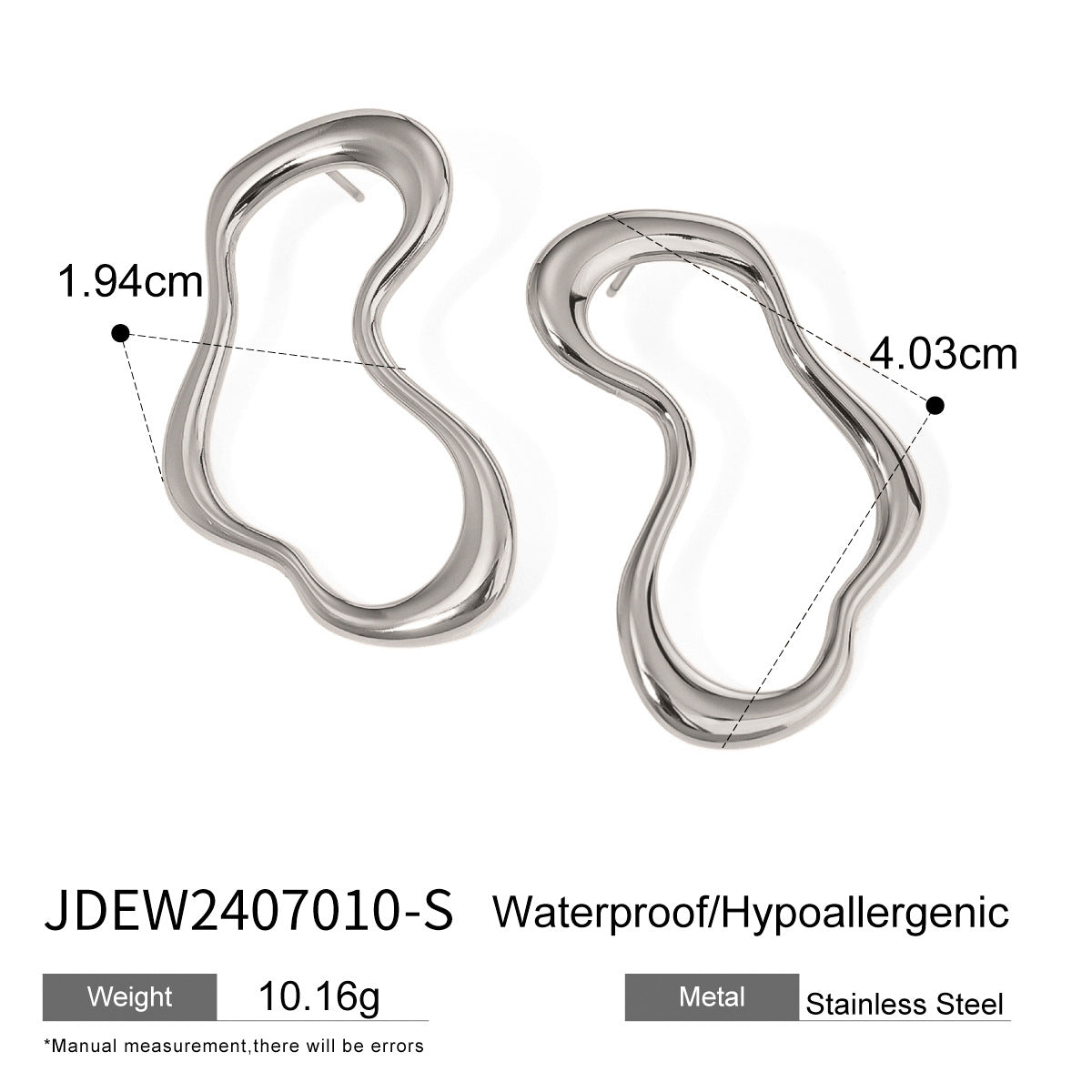Berkeley Geometric Sculptural Hoops - JDEW2407010-S [XTKUOMXI]