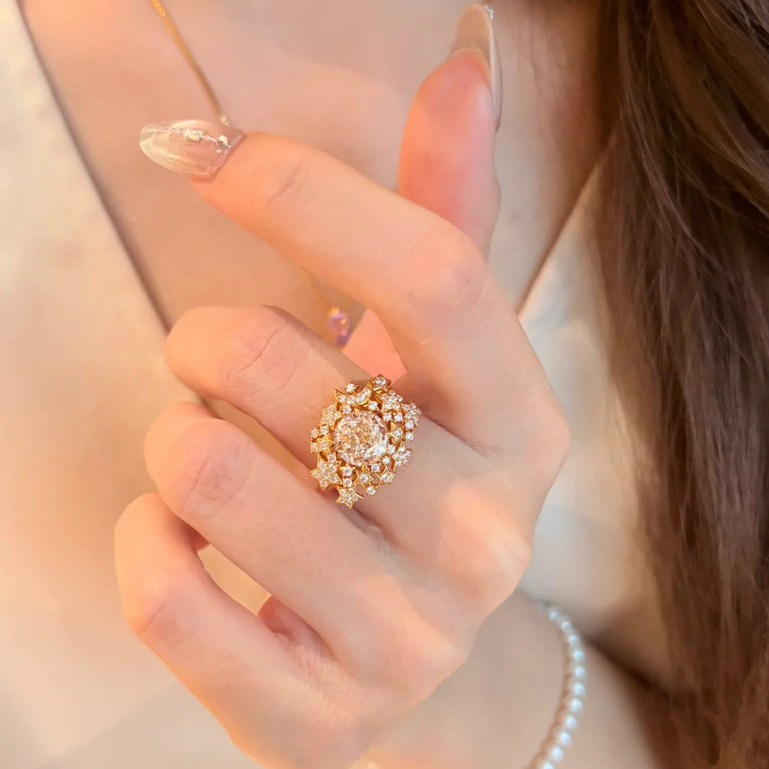 Analeigh Celestial Open Ring - Gold Tone [TW95DF7L]