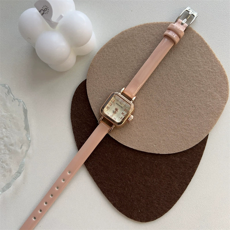 Charisma Retro Square Watch - Girl Pink [QUM053QF]