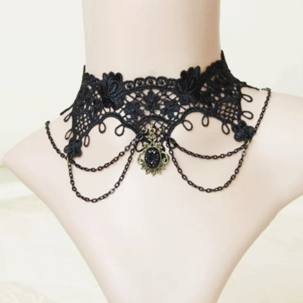 Amran Crystal Lace Choker - Style 26 [W9UVI36B]