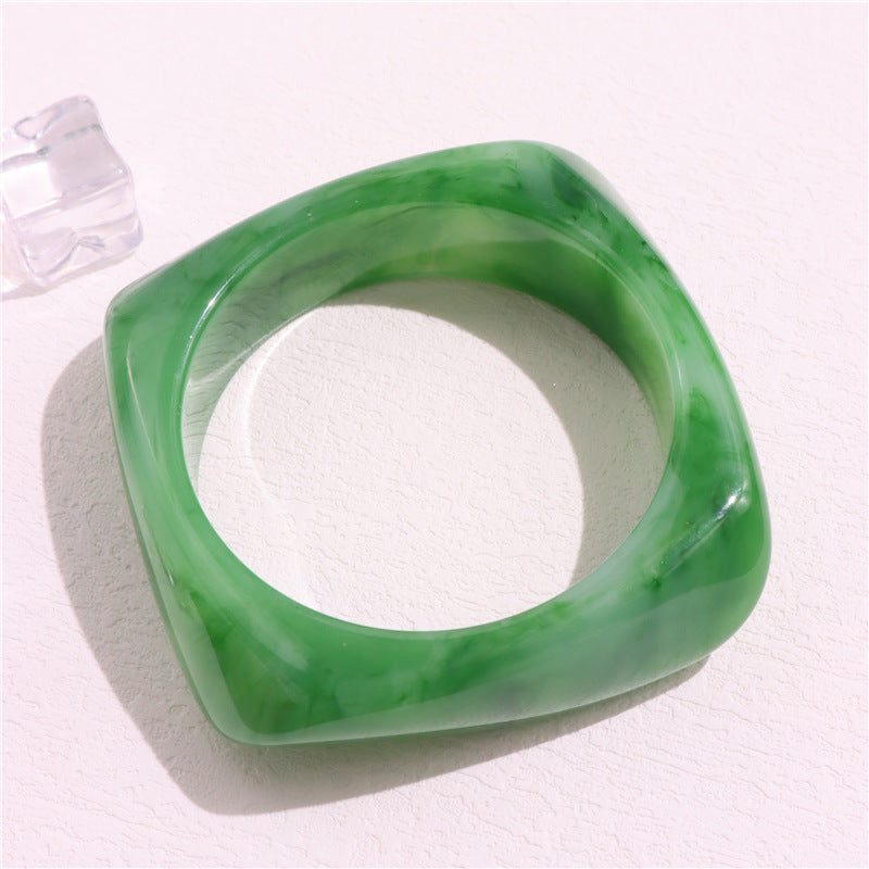 Alanni Statement Acrylic Bracelet - Style G (Inner Diameter approx 6.3cm) [YAEJWUKW]