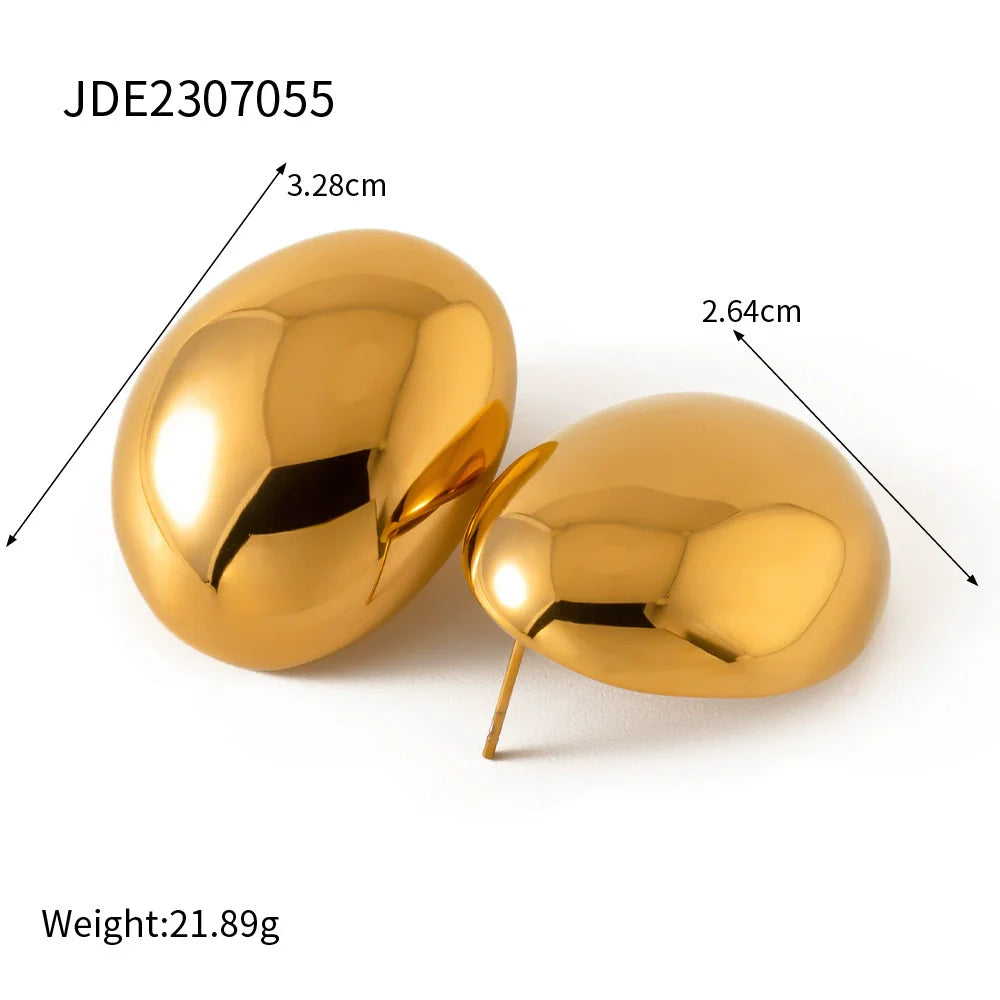 Hayzlee Gold Dome Studs - JDE2307055