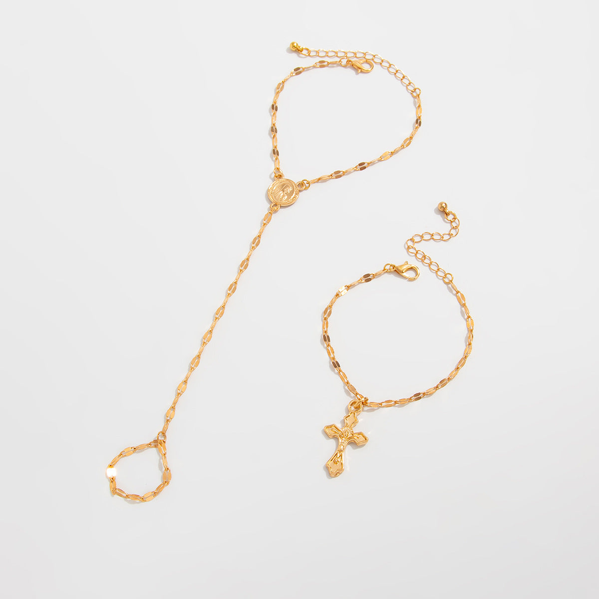 Westlyn Layered Cross Bracelet - Gold [7V3GS9NM]