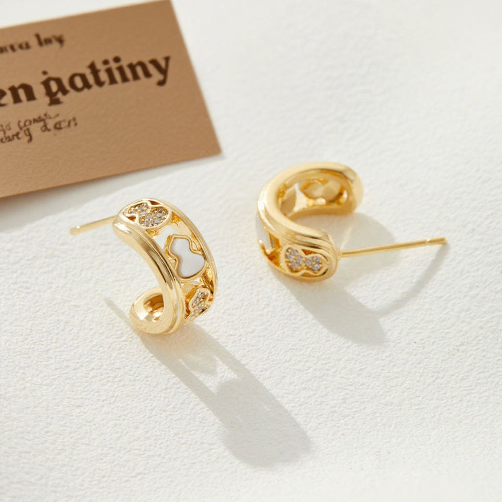 Etty Red Enamel Gourd Earrings [OY5OI3LE]