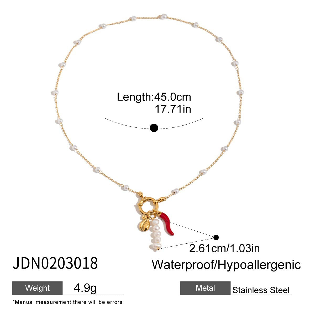 Rosslyn Customizable Chain Necklace - JDN0203018 Finished Product [312MB1TP]