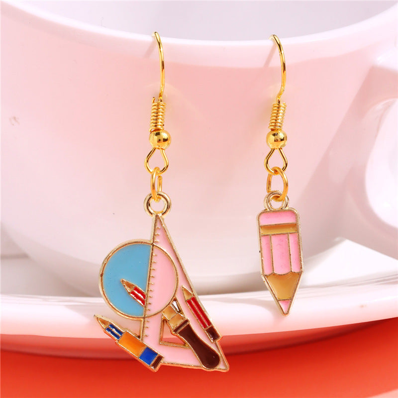 Neve Asymmetric Drop Earrings - Silver [5Z2EFC4S]