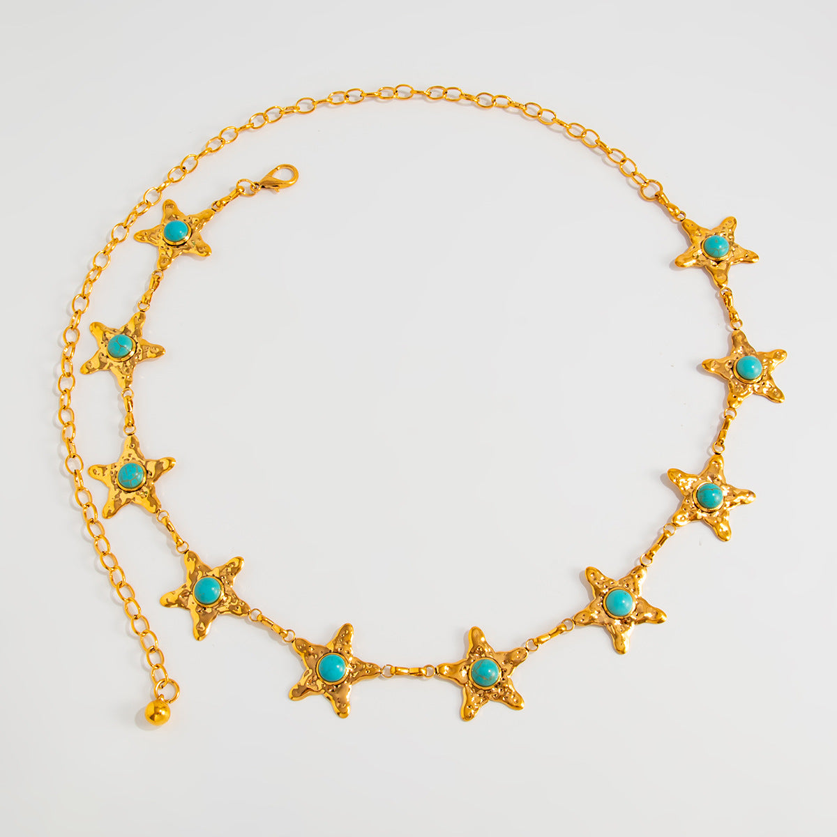 Rielle Embellished Layered Chain Belt - Gold [QI3YE8B7]