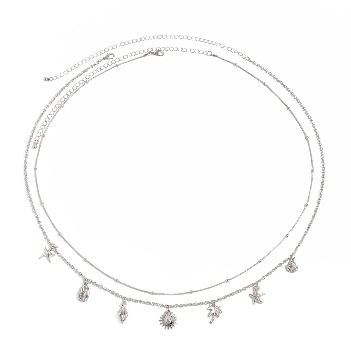 Annsley Starfish Shell Waist Chain Set - Silver