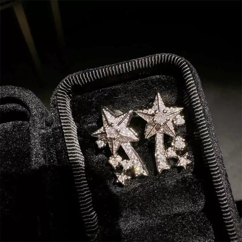 Jaqueline Galaxy Meteor Jewelry - Small Meteor Stud Earrings [HS0W20UM]